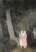 Marie Laurencin walking at the forest oil painting reproduction